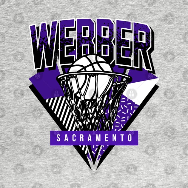 Sacramento Basketball Throwback 90s Webber by funandgames